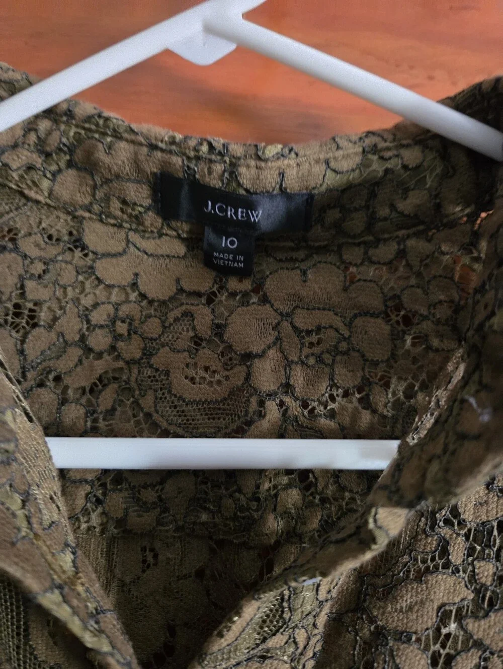 J Crew Lace Blouse Size 10